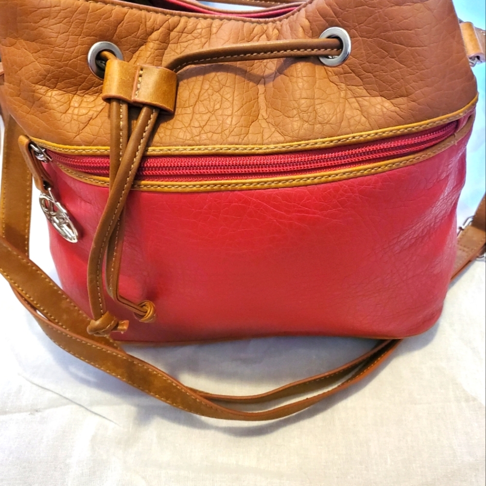 Kim Rogers drawstring shoulder purse